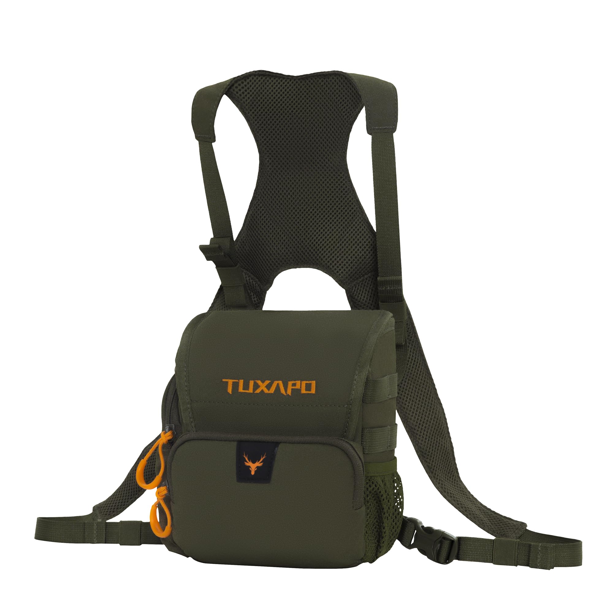 Tuxapo Binocular Harness Chest Pack with Rangefinder Pouch 2.0 New Bino Case for Hunting Hiking Shooting
