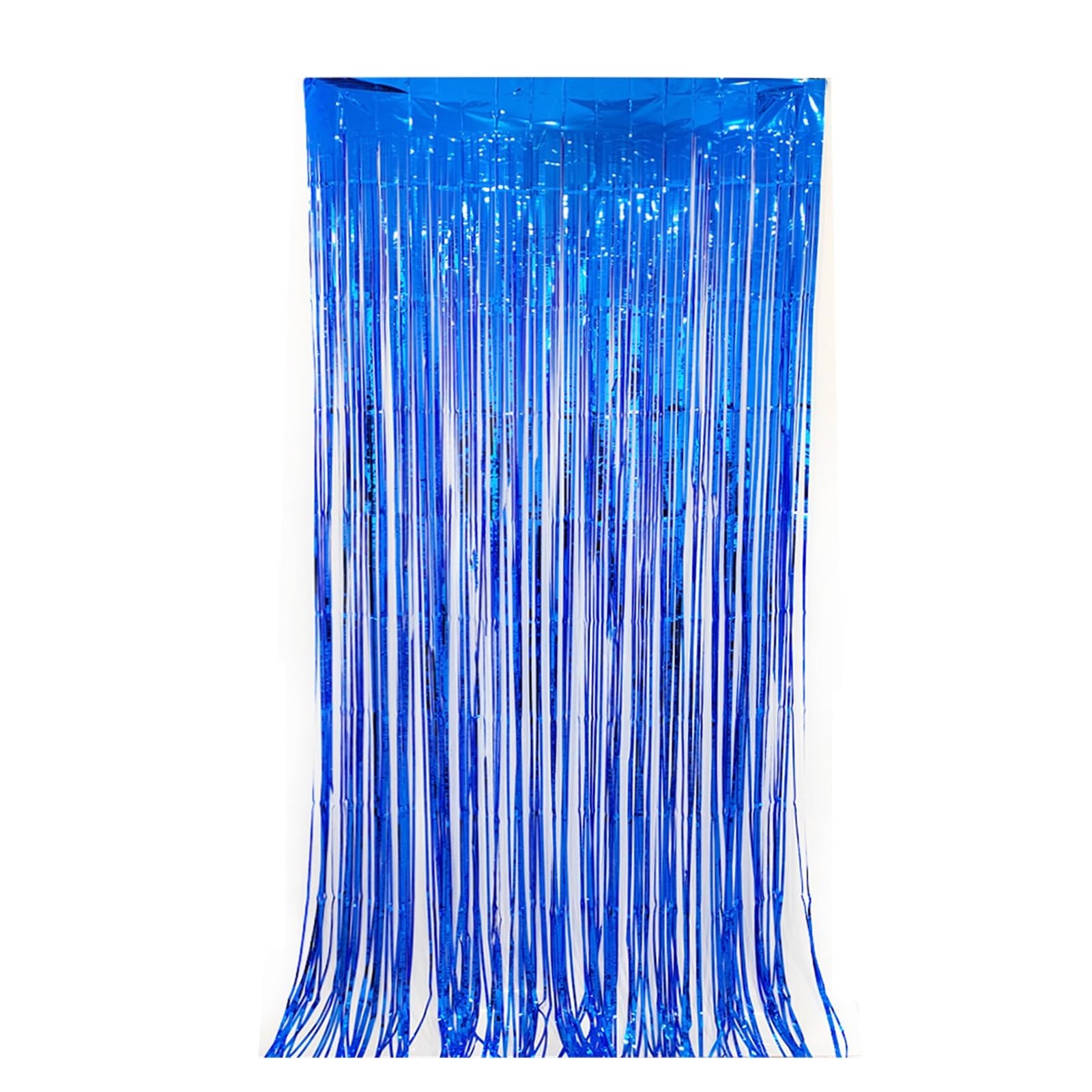 Rideau à Franges en Feuille d'or Rose, 20 pièces/2 mètres, Brillant, for fête d'anniversaire, Mariage, Remise de diplôme, décoration Fond pour Cuisine(Blue)