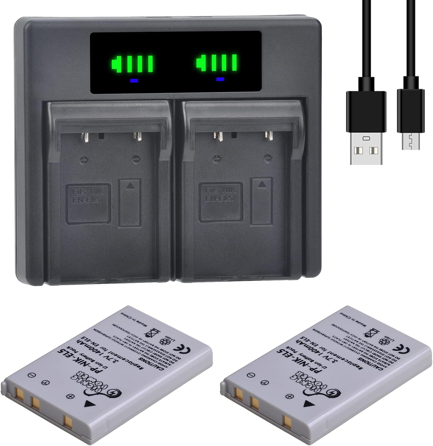 Batteria e caricabatterie EN-EL23 da 1850 mAh per Nikon Coolpix B700 P610s P600 P900s S810c P610 P900  44