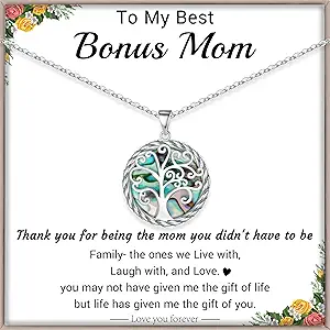 Christmas Gifts for Women Tree of Life Necklace for Women Birthday Gifts for Her Stocking Stuffers Pendant Necklace with Shell Tree Mothers Day Gift for Mom Grandma Wife Daughter Anniversary Christmas Jewelry