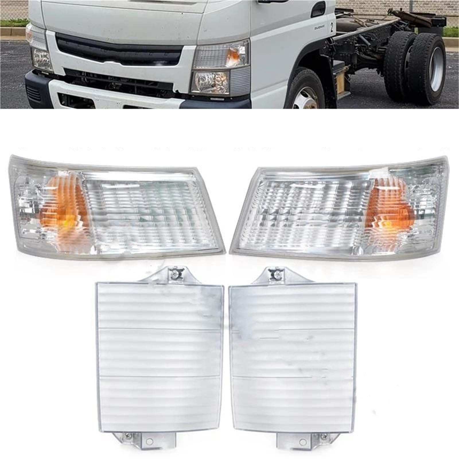 Indicatore Luminoso Luce D'angolo, Luce Fendinebbia Anteriore Auto Luce Di Direzione Fari Gruppo Lampada Per Mitsubishi Per Canter Per Fuso FE FG 2012-2018 Indicatori Specchio Lateral(Turn Signal-Righ
