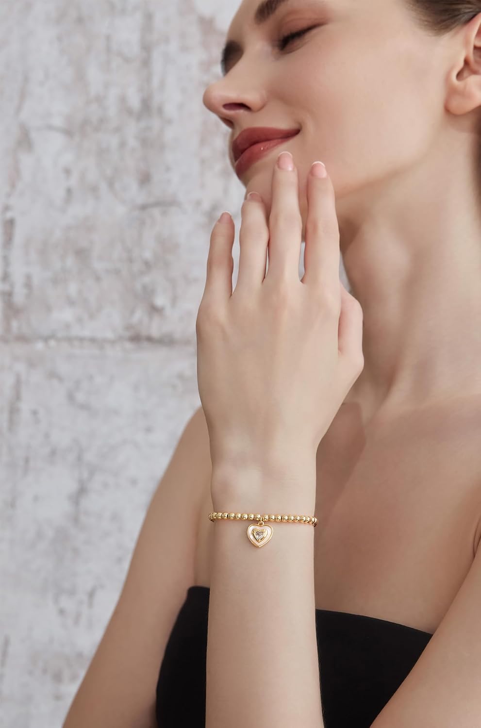 Cicy Bell Gold Plated Bracelets for Women Trendy Minimalist Stackable Bracelets Jewelry Gifts - Image 3