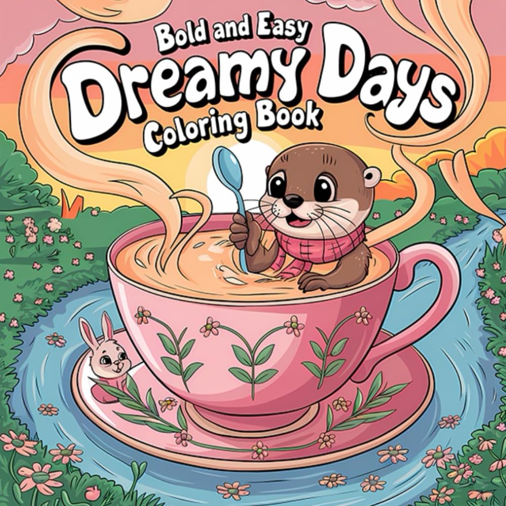 Bold and Easy Dreamy Days Coloring Book: Big, Bold Lines and Magical Scenes for Young Artists!