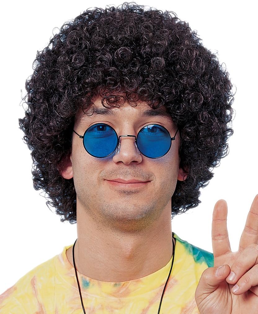 Costume Culture mens Economy Afro Costume Wig, Brown, One Size US