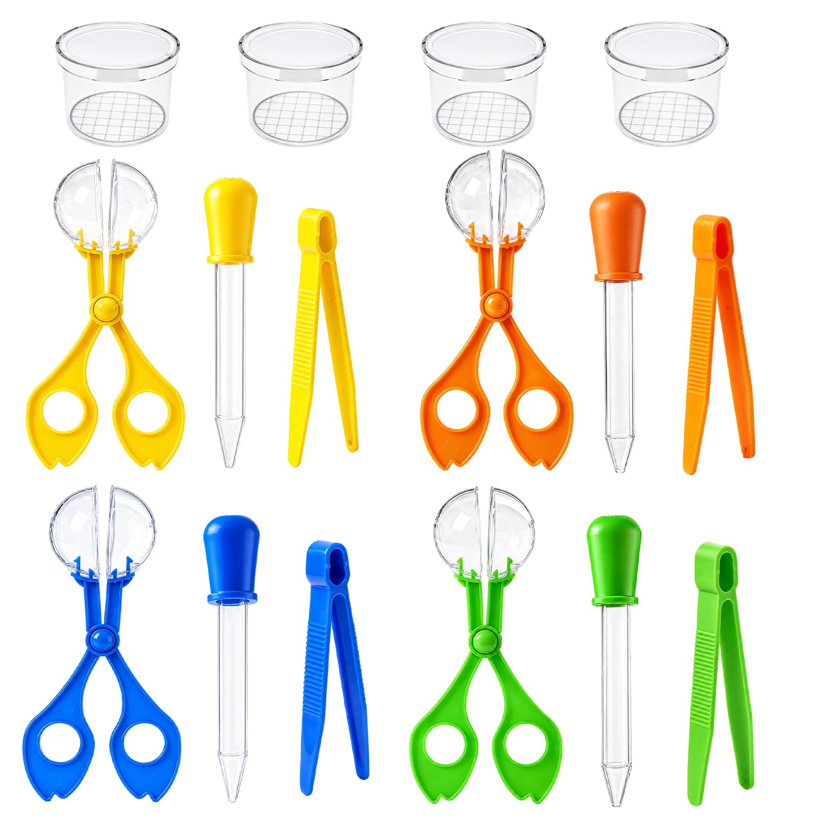 16 Pcs Bug Catcher Set, Bug Catcher Kit, Bug Hunting Kits for Children Insect Catcher Jar, Bug Catcher Scissors