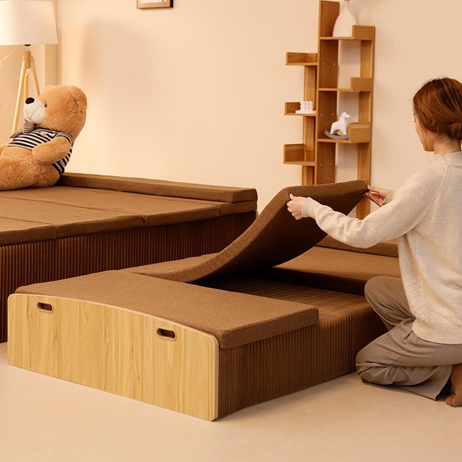 Amazon｜アコーディオンベッド ペーパーベッド シングル