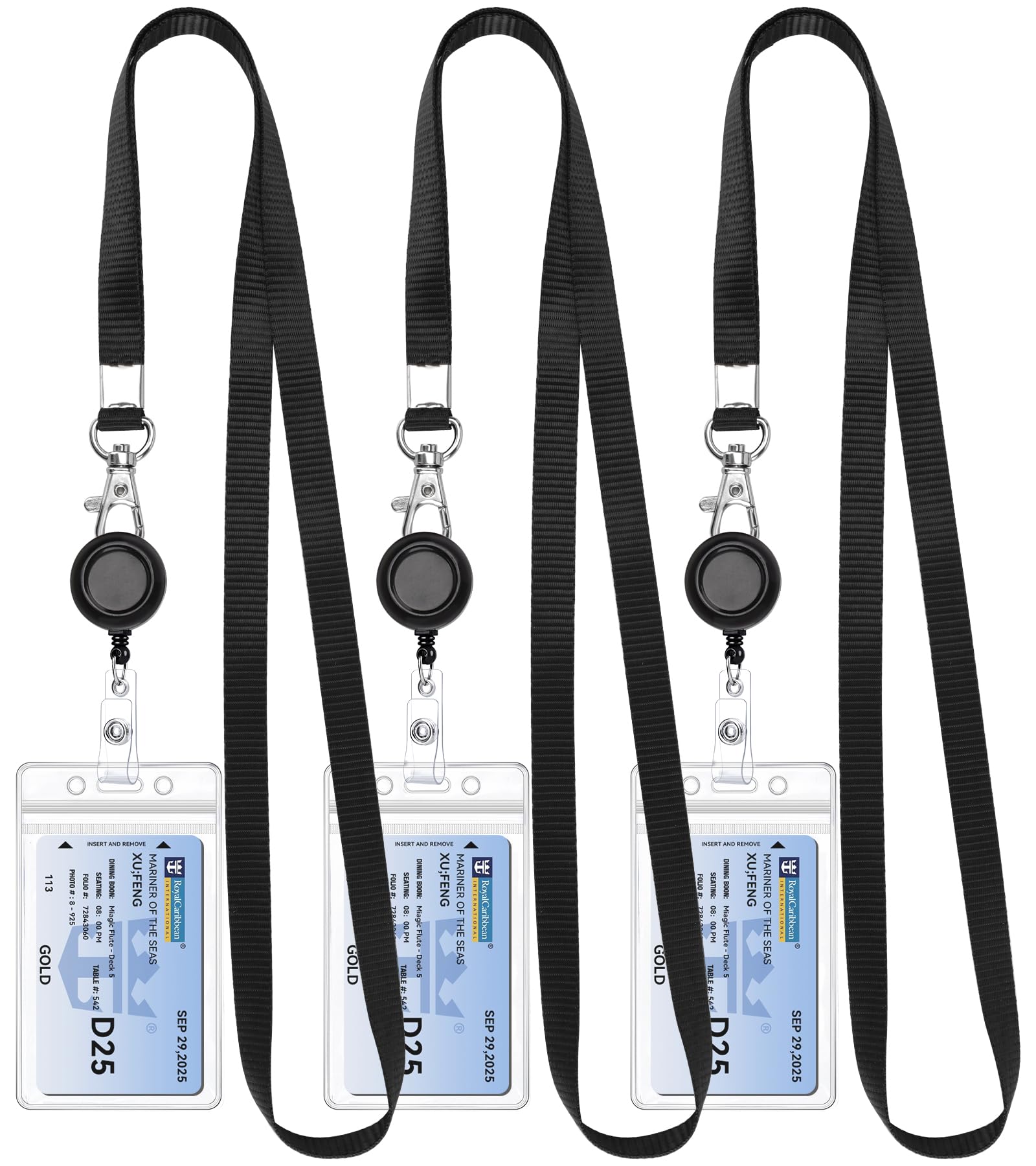 Photo 1 of ***ONLY 2 PCS*** Teskyer Retractable Lanyards for ID Badges, 3 Pack