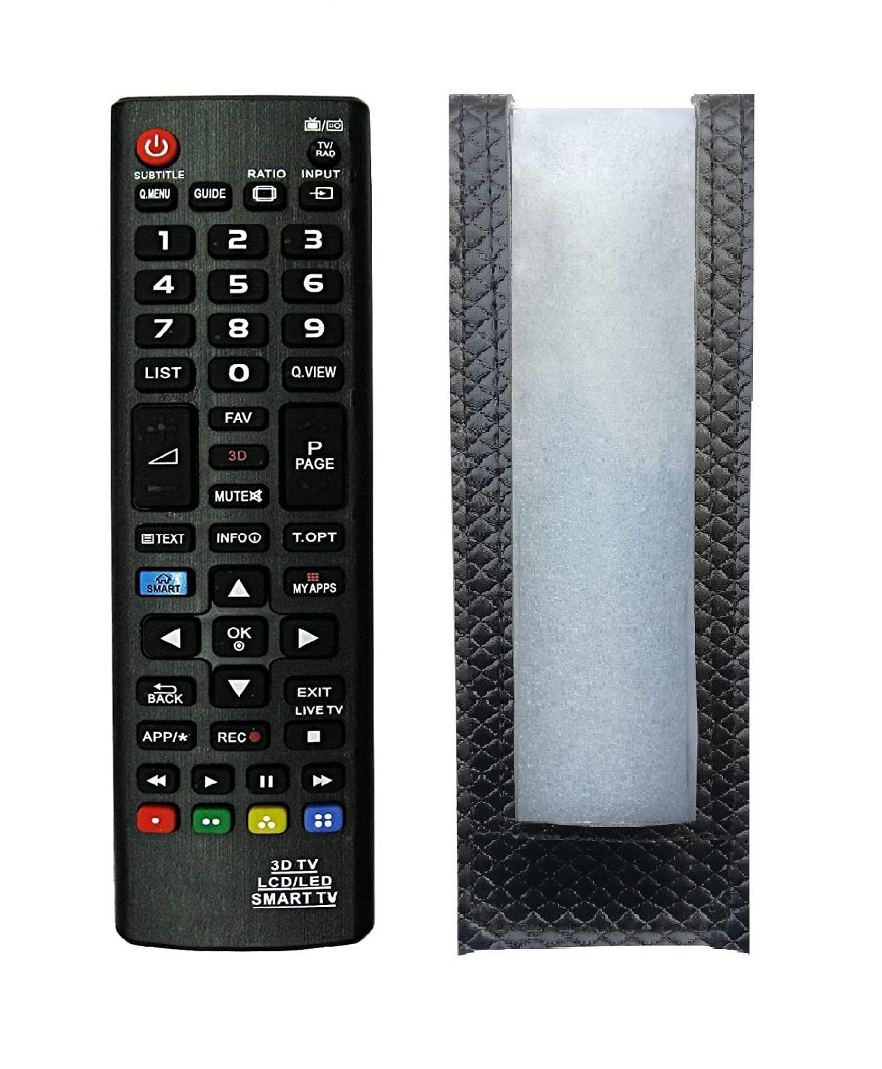 BhalTech Pu Leather Remote Case Cover Perfect Fitting Specially Designed Fully Protective Remote Cover (Only Remote Cover) Pls Check Your Remote Dimensions Compatible For Lg Tv 3D Smart,Black (B0BHQS62LZ) Amazon Price History, Amazon Price Tracker