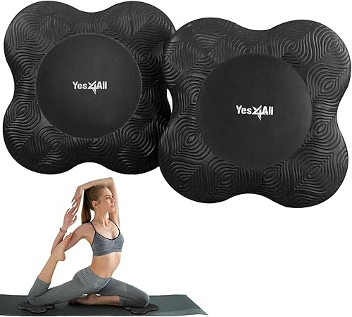 Yes4All 2 rodilleras de yoga extra gruesas, almohadillas de yoga para ejercicio de pilates, almohadillas de 1316 pulgadas para rodillas y coderas,