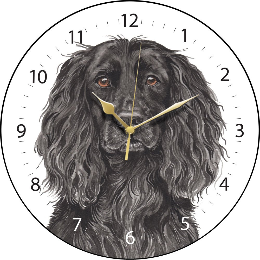 WaggyDogz Working Cocker Spaniel Dog Gift Wall Clock (CLK-215) 28cm Made in UK