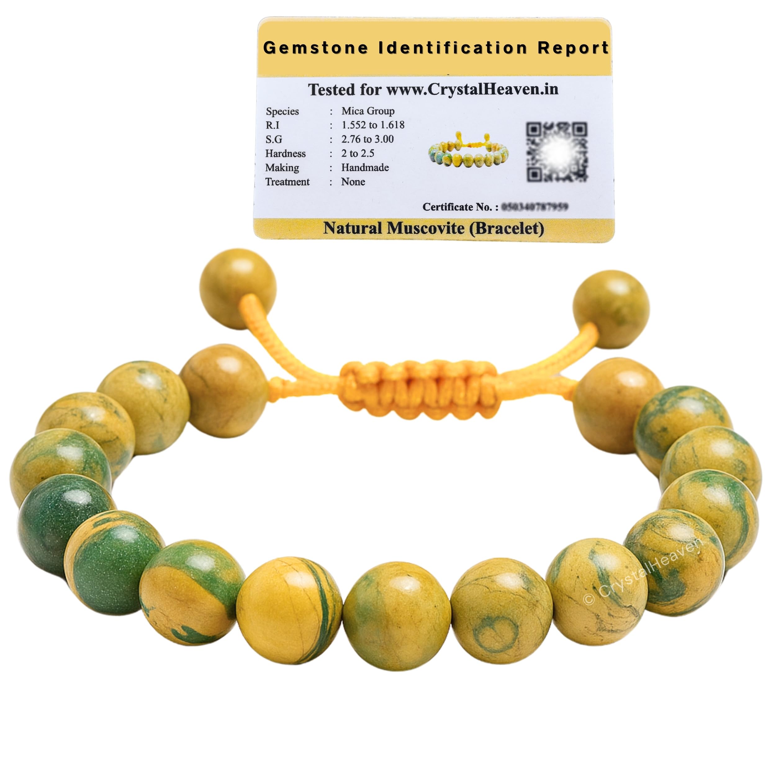 Crystal Heaven Certified Crystal Bracelet for Women Men with Healing Crystal and Reiki Stone - Original Authentic Gemstone Adjustable Beaded Bracelet for Money, Wealth Success & Positive Energy