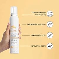 Vista 2 de Milk_Shake Whipped Cream Leave-in Treatment Creamy, No-Rinse Conditioning Mousse with Milk Proteins and Fruit Extracts Hydrates, Detangles, and