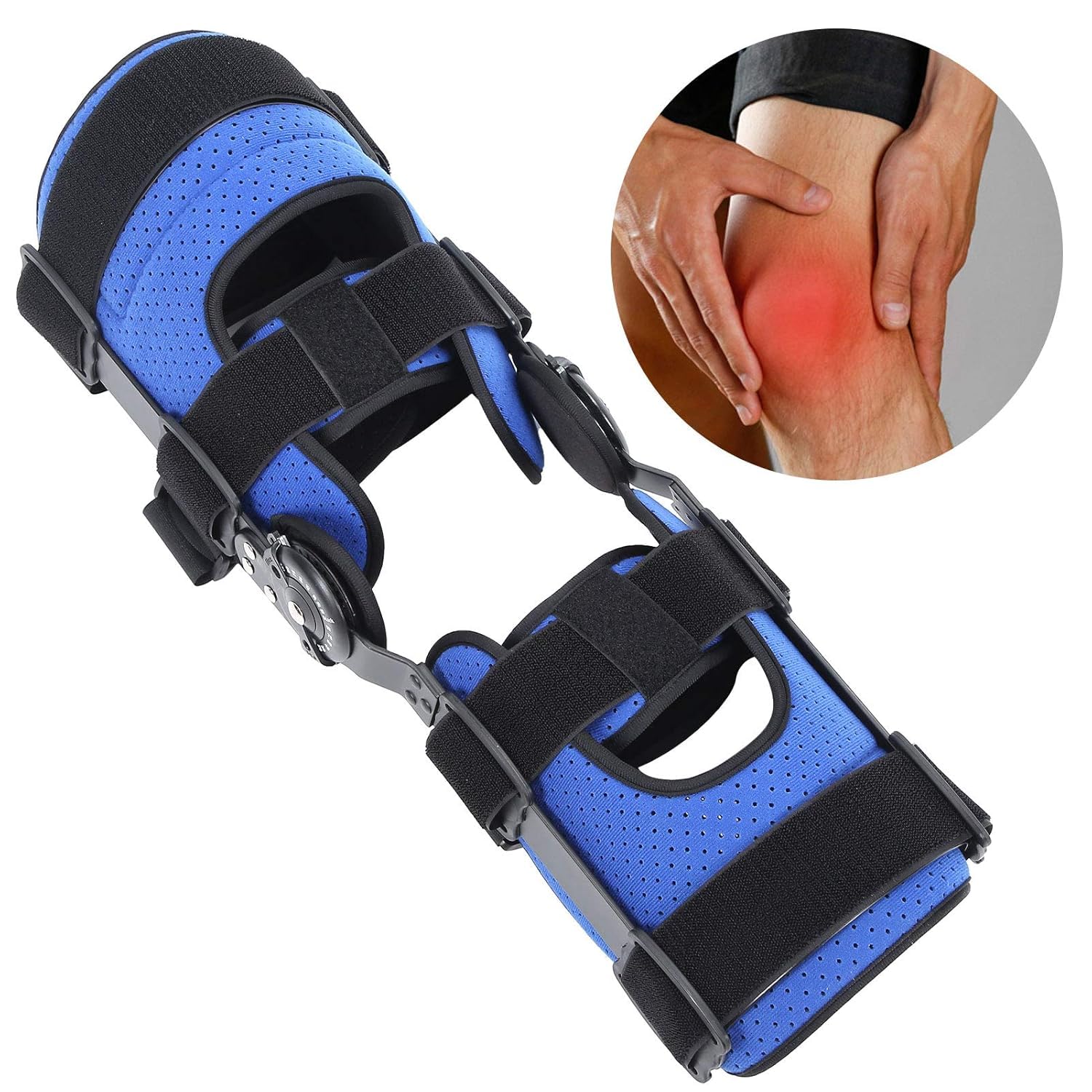 Soporte De Rodilla, Rodillera Adjustable, Inmovilizador De Pierna Ajustable, Estabilizador De Soporte De Rodilla, Estabilizadora Articular Fijación Estabilización Fractura Lesiones
