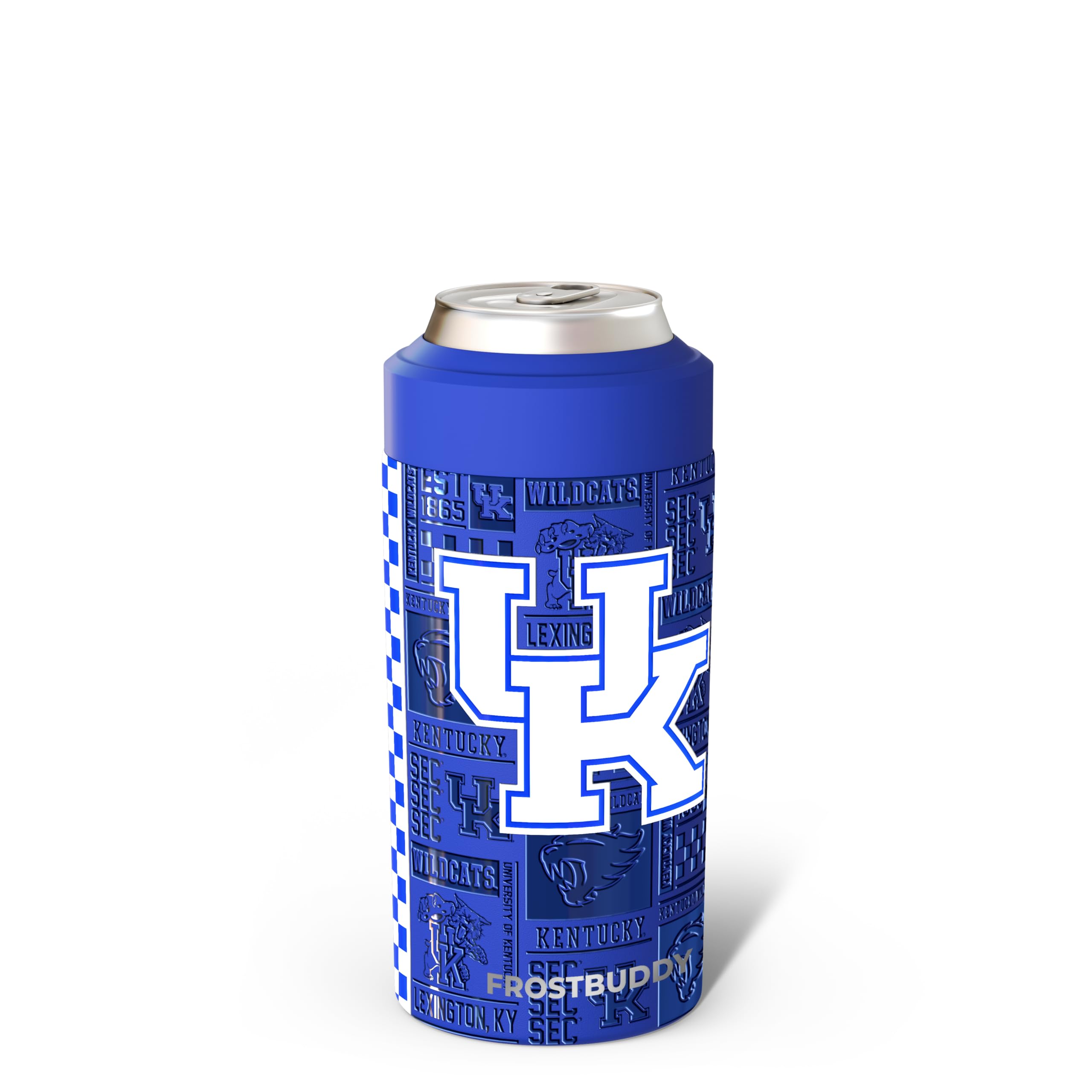 Frost Buddy Universal Can Cooler - Fits 12 &amp; 16 oz (Kentucky Wildcats | 3D)