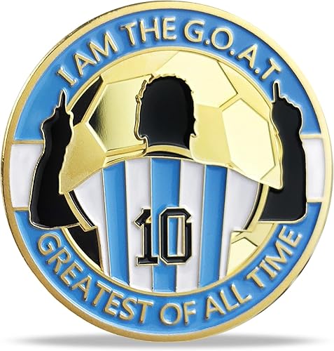 Miniatura 3 de Estrella de Fútbol Moneda Conmemorativa I AM The GOA.T Ball King Medalla Regalo Qué Mirás Bobo, Andá Pa' Allá