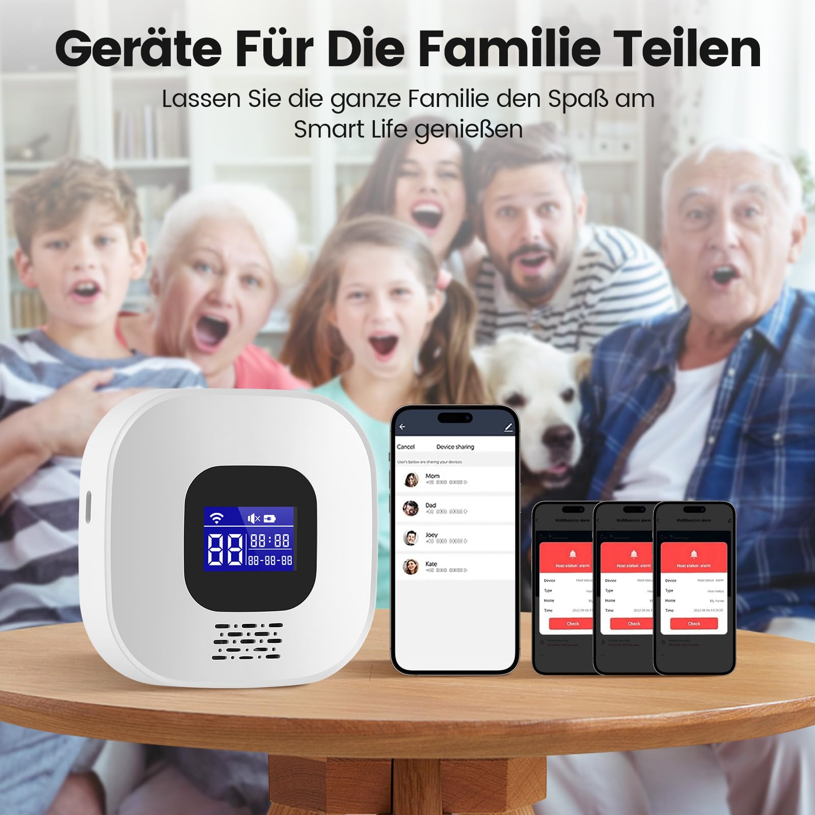 Botón de llamada de emergencia para personas mayores, pulsera WiFi para emergencias domésticas para personas mayores, llamada de emergencia para familiares, botón de alarma móvil, pulsera de