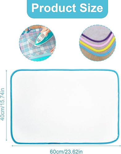 Miniatura 2 de Paquete de 4 paños de planchar para proteger la ropa, paño de prensado para planchar, alfombrilla aislante protectora para ahorrar quemaduras,