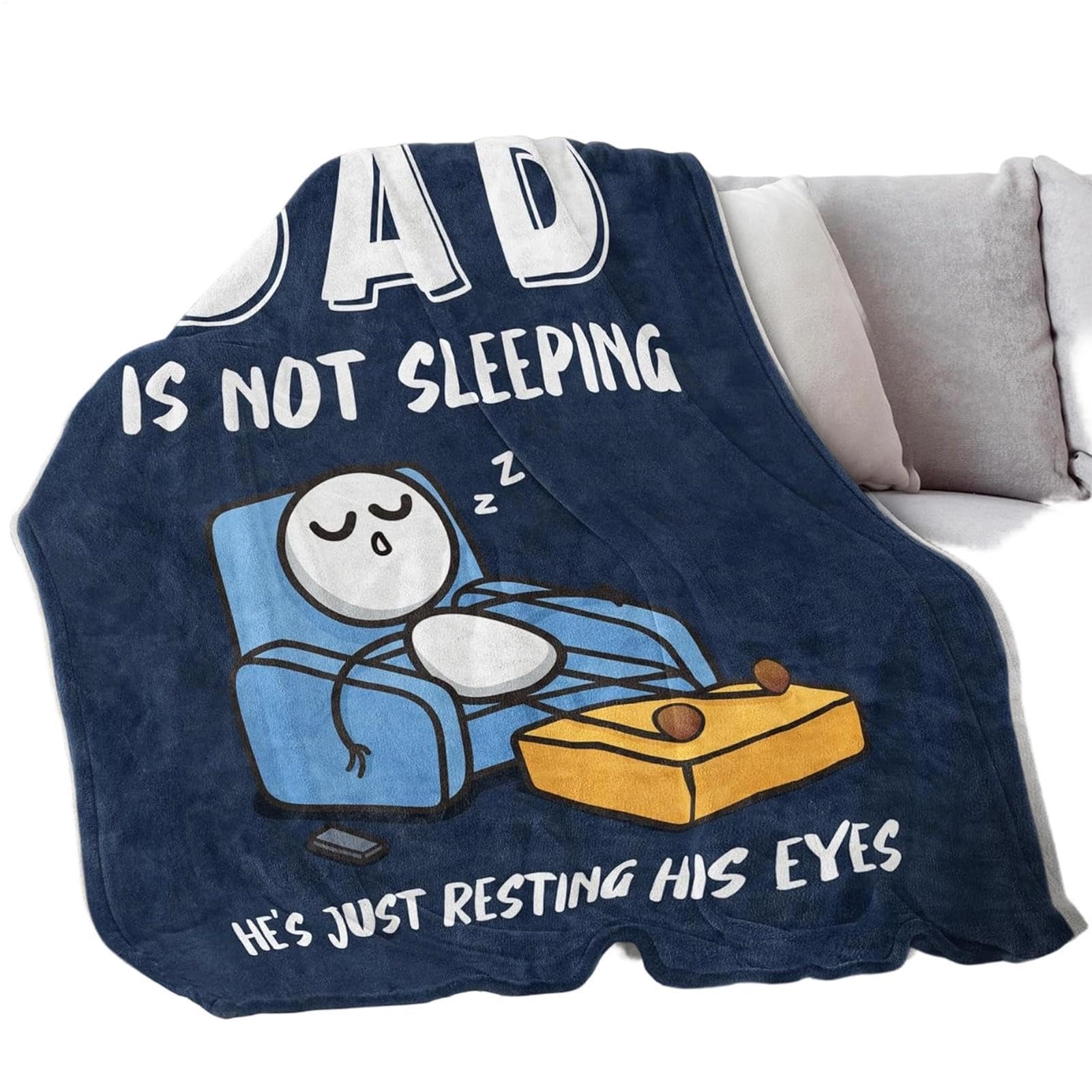 Couverture amusante pour papa le cadeau complice et chaud pour lui