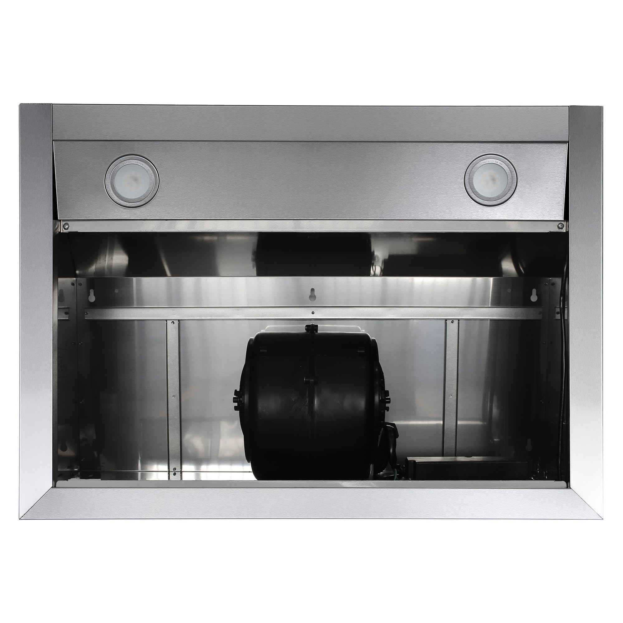 UC30 Campana extractora con conducto debajo del gabinete de 30 pulgadas, ventilación sobre la estufa, ventilador de 3 velocidades, filtros permanentes, luces LED en acero inoxidable, 30 pulgadas 7