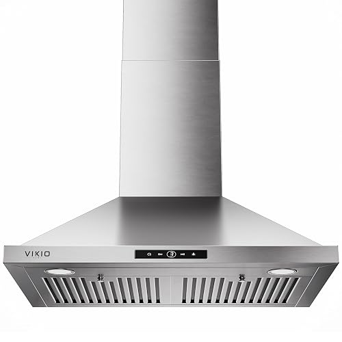 VIKIO HOME 30 Inch Wall Mount Range Hood 580CFM