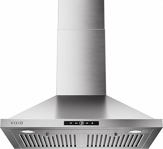 VIKIO HOME Wall Mount Range Hood 30 inch, 580 CFM,
