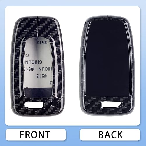 Miniatura 2 de Funda inteligente de aleación de zinc con patrón de fibra de carbono, compatible con Hyundai Azera Elantra GT EQUUS Genesis Coupe Santa FE Sonata