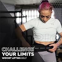 Vista 7 de PICSIL Cinturón de levantamiento de pesas, cinturón de entrenamiento para un apoyo excepcional para el núcleo y la espalda, cinturón