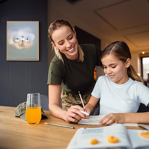 Miniatura 3 de US Navy Blue Angels In Action - Military Wall Art Print - Fighter Jets Wall Art Decor for Home, Bedroom, Living Room, School & Office Decor - 8x10