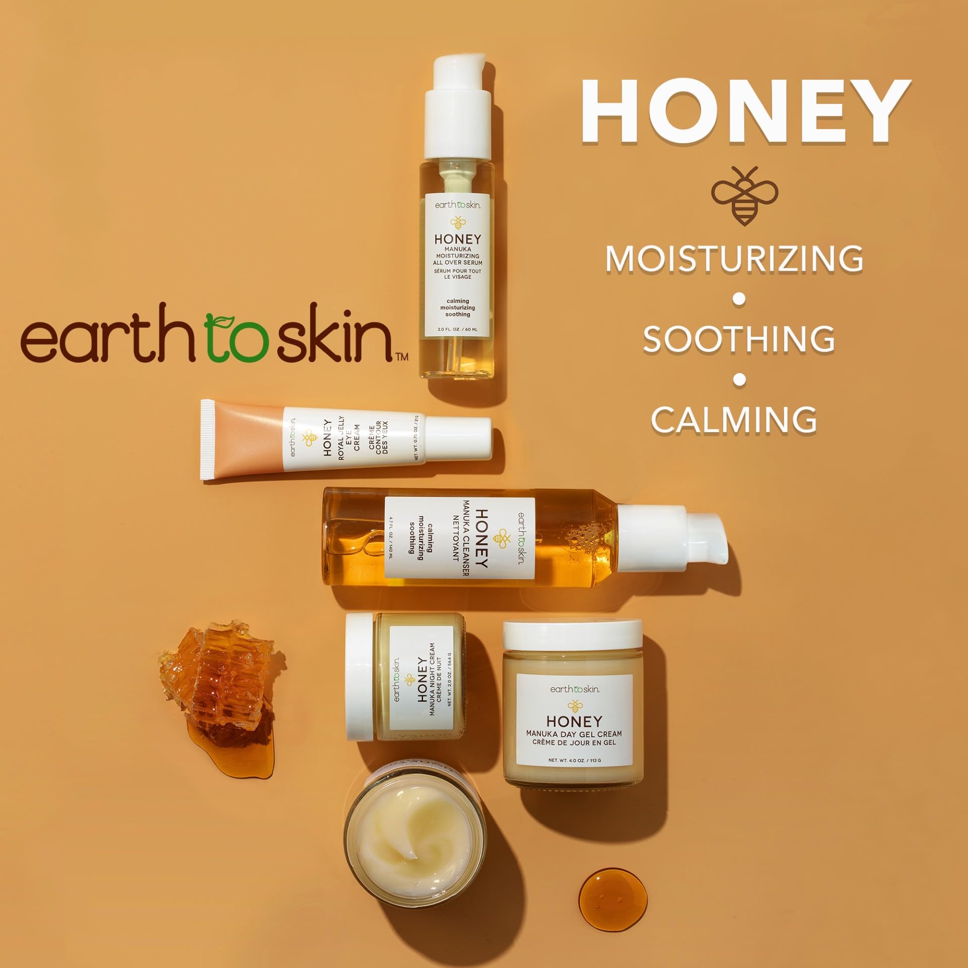 Earth To Skin Honey Manuka Day Gel Cream with Hyaluronic Acid