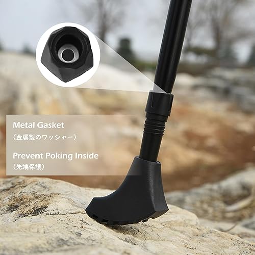 Miniatura 3 de Triwonder - Bastones de goma para senderismo y senderismo