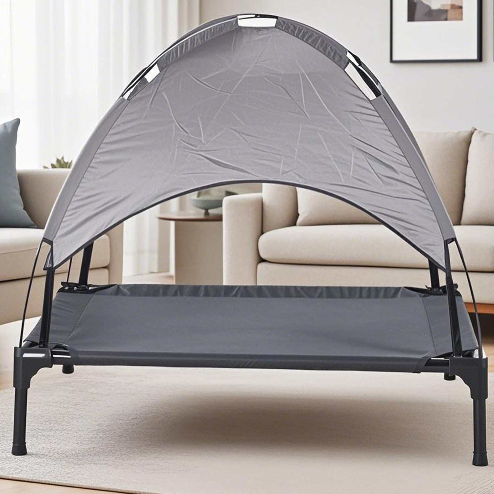 Tenda per Cani da Esterno Tenda da Interni per Cani | Morbida e Pieghevole con Isolamento Termico, Portatile e Traspirante per Viaggi, Spiaggia, Campeggio, Appartamento e