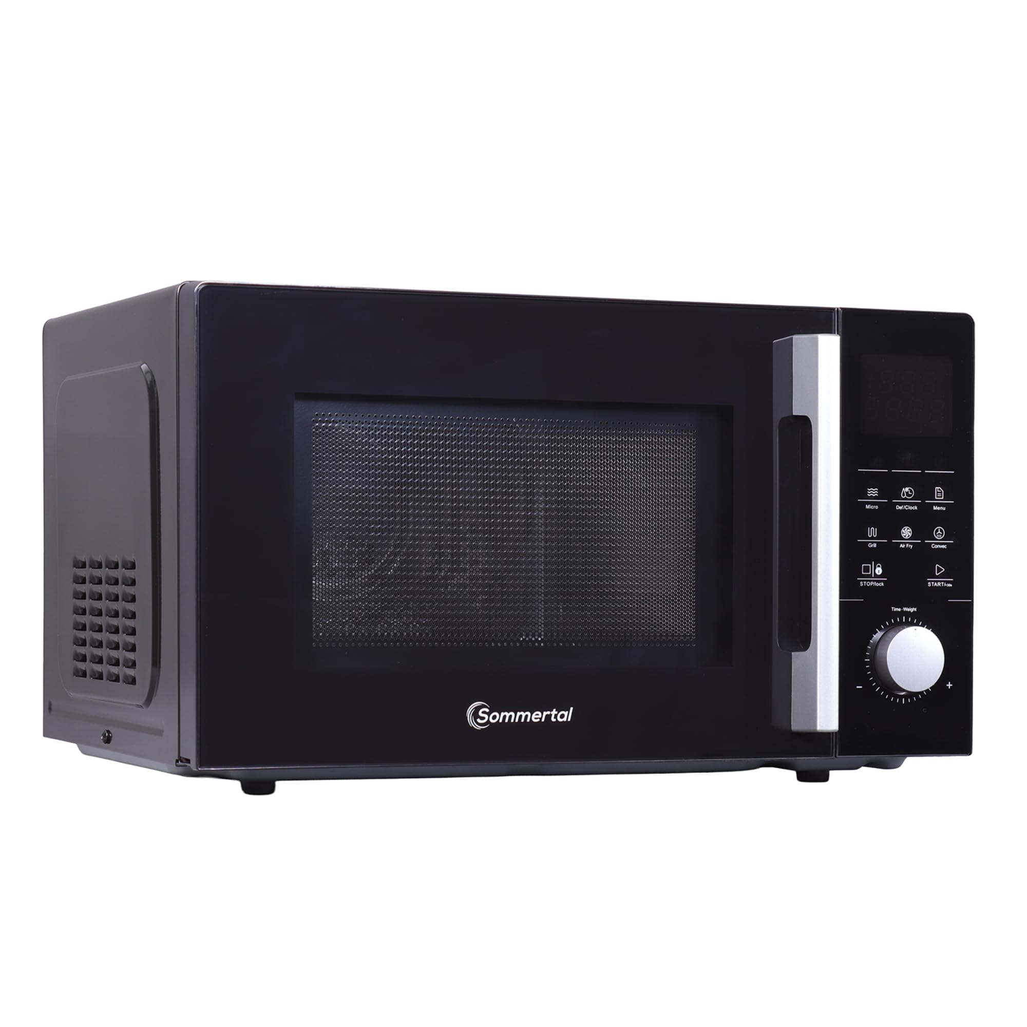 Sommertal Microonde 4 in 1 MW2200 25L – Touch, grill, aria calda, 8 programmi, timer da 99 minuti, sicurezza per bambini, avvio rapido, ruggine, padella per crisp