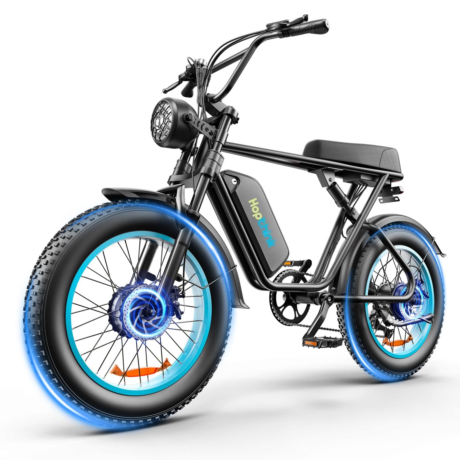 Electric Bike for Adults, 1500W/2400W Ebike, Up to 30MPH & 65/75Miles Long Range, 48V/20/23Ah Removable Battery ，20Inch Fat Tire Mountain Electric Bicycle, 7-Speed with Full Suspension