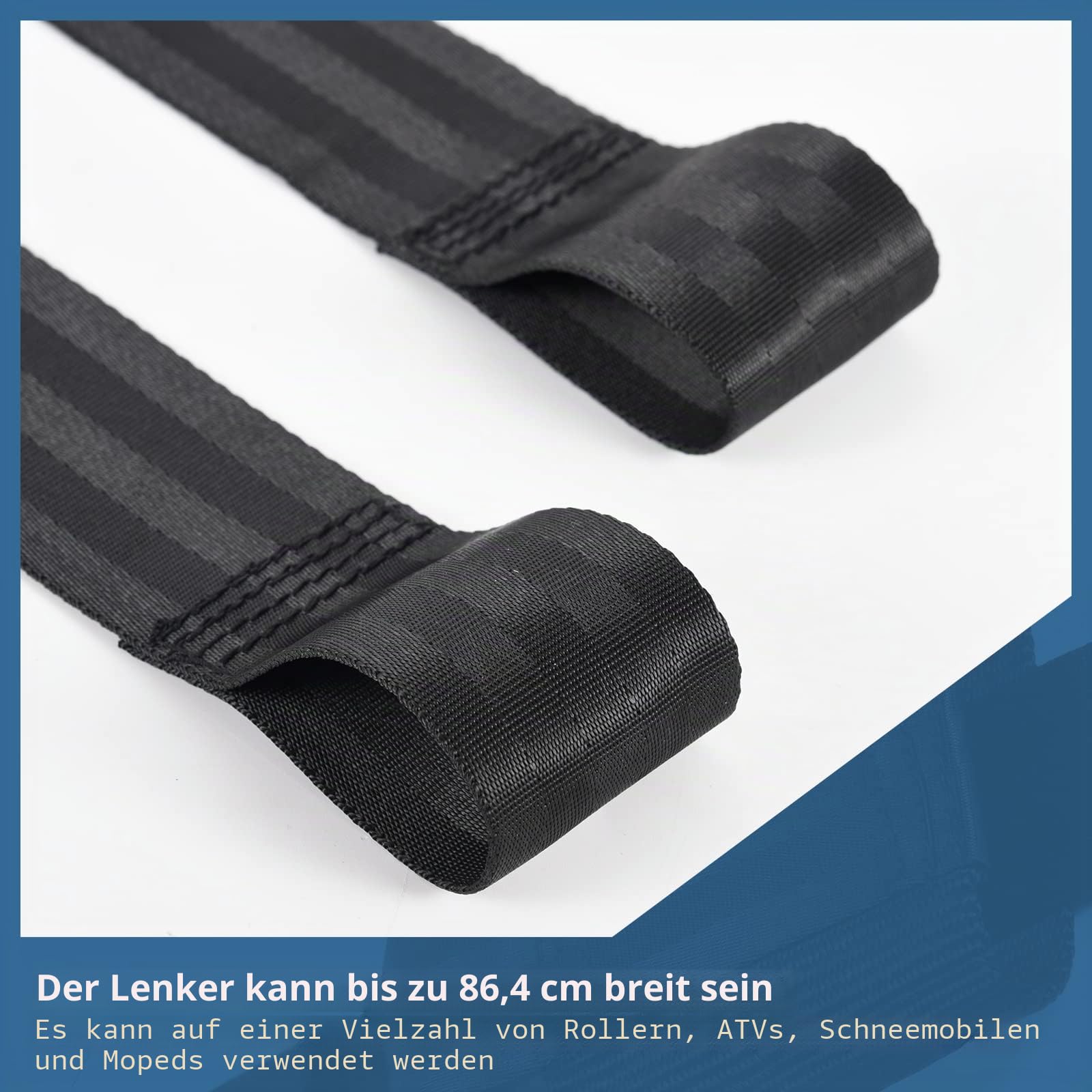 Lenkergurt, Motorrad-Spanngurte, weiche Schlaufen-Spanngurte, sicher für Motorrad-Lenker, Anhänger, Dirt Bike, Roller