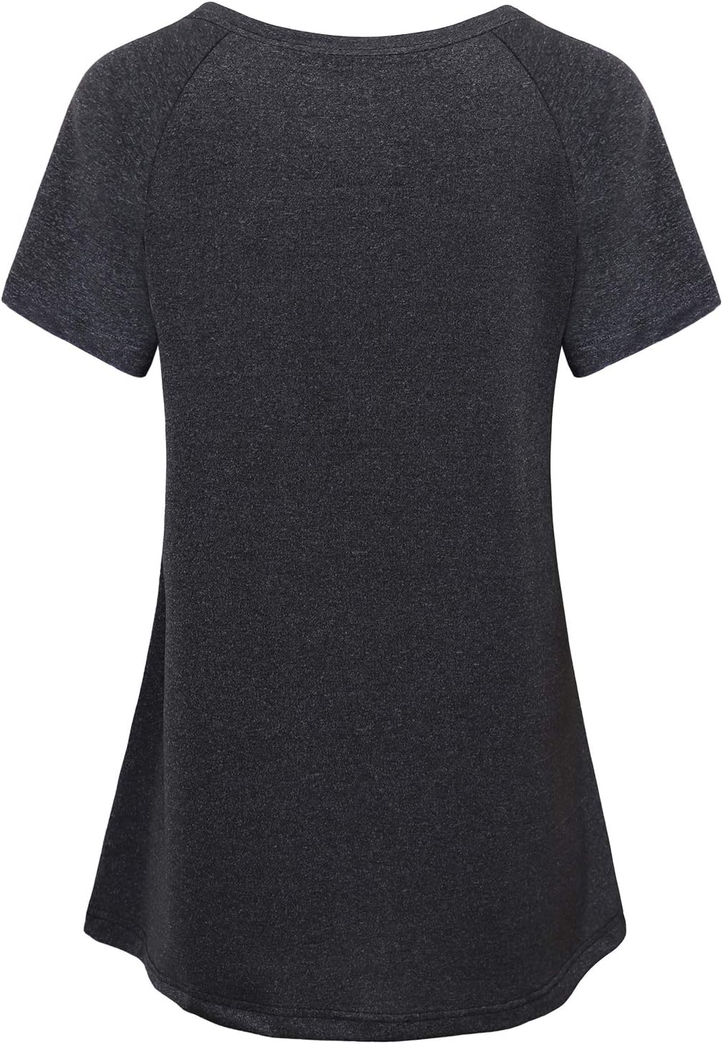 Vldnery Women Quick-Dry Line Decor Front Yoga Workout Shirts Athletic Gym Loose Fit Tops 2025 - Image 2