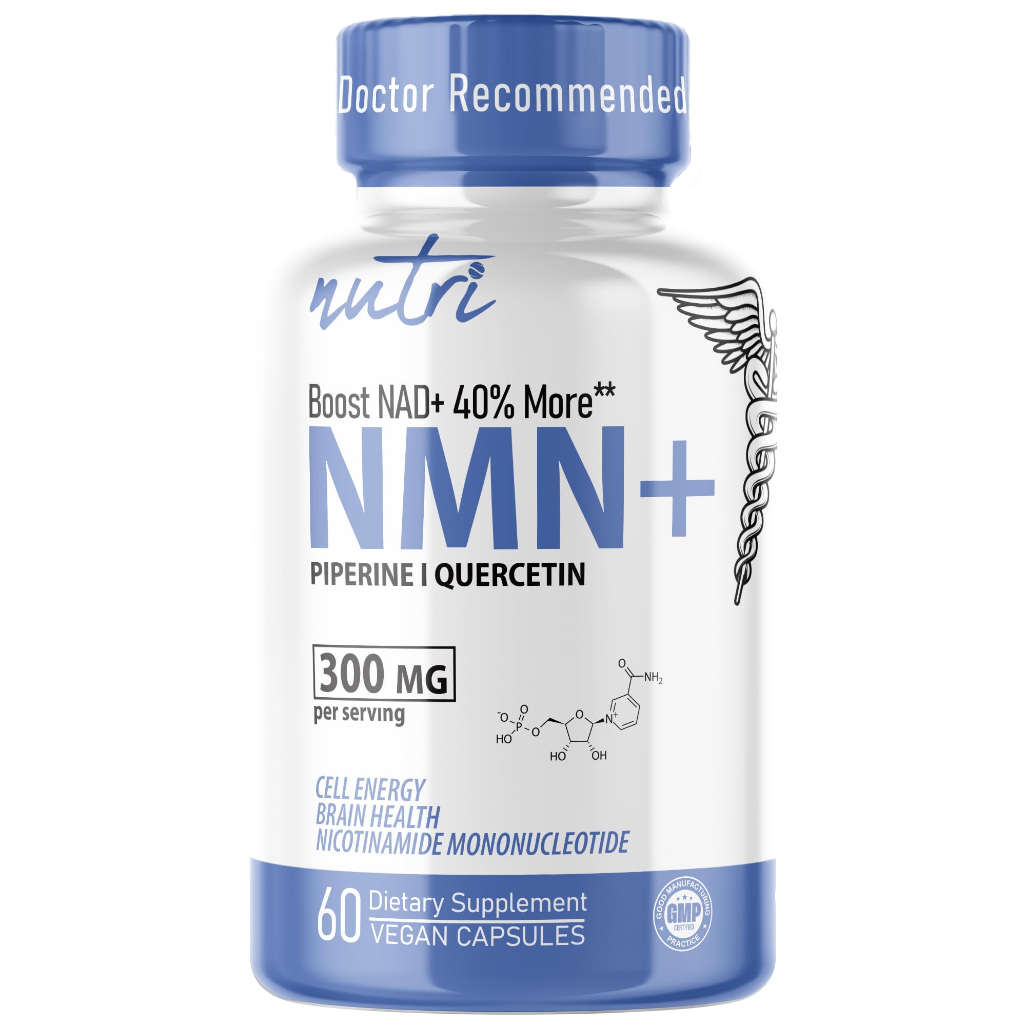 Amazon.com: Nutri NMN Supplement 300mg NAD Supplement - Ultra High