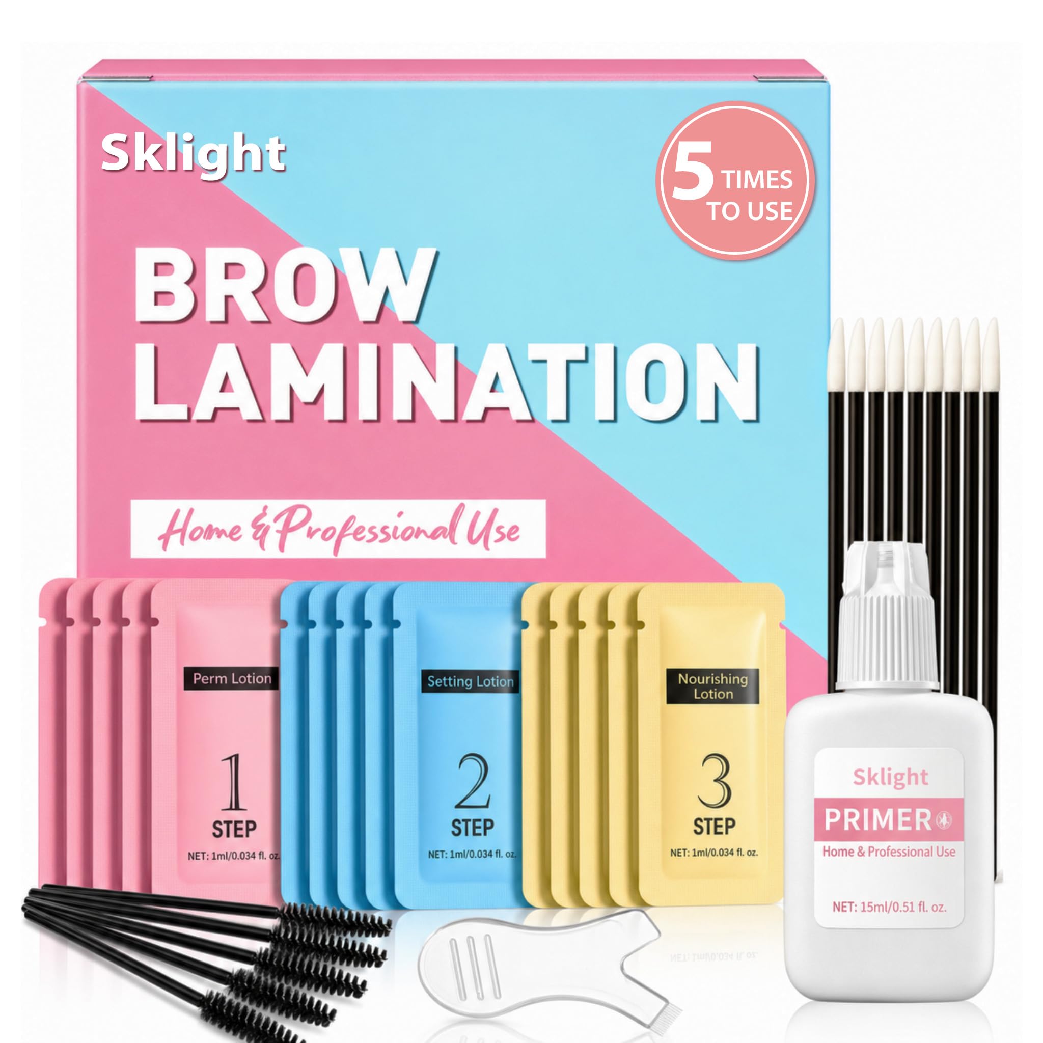 Brow Lamination Kit, Lift & Set Your Brows for a Fuller, Thicker Look