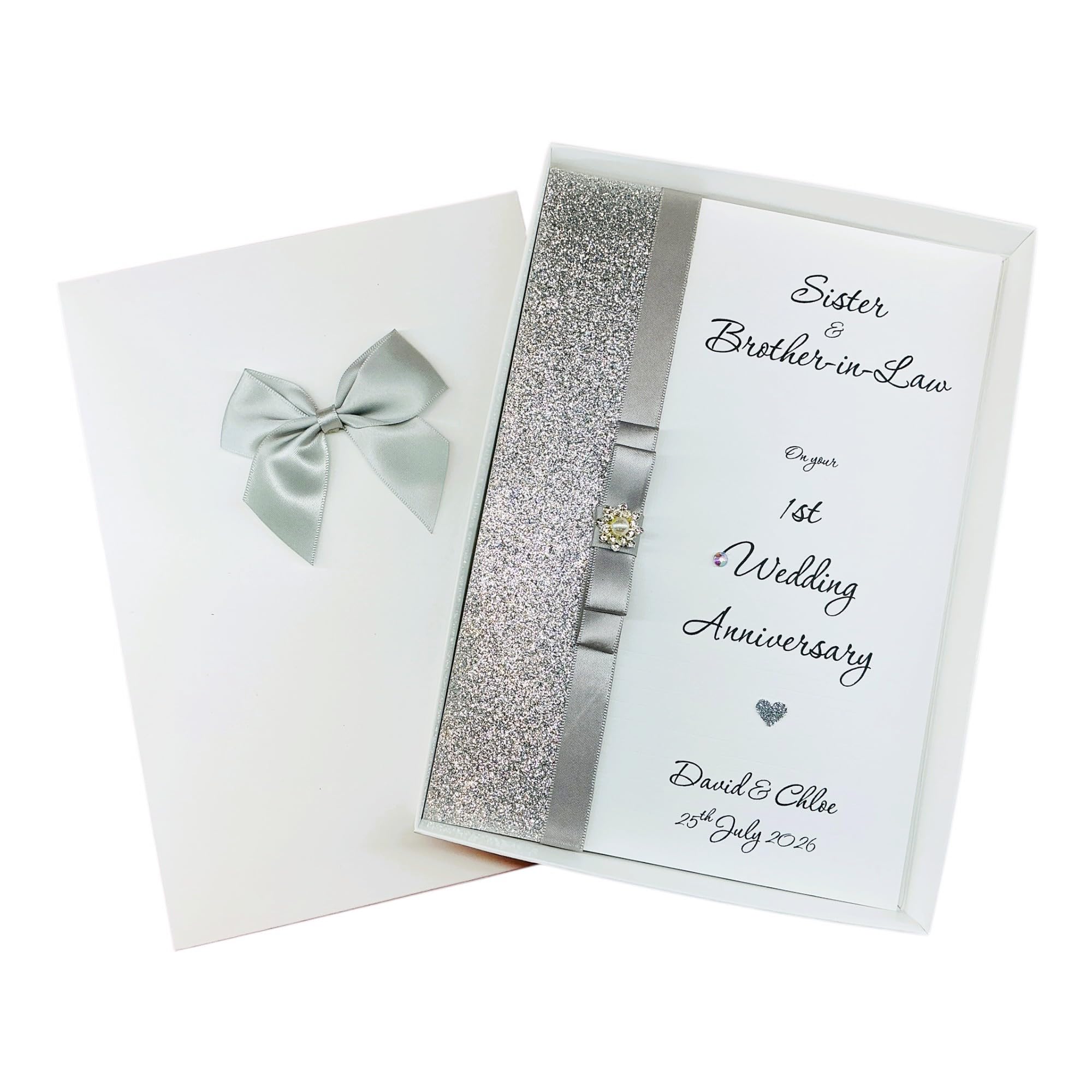 Sister & Brother-In-Law 1st Paper Wedding Anniversary Card - LB 143