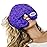 MyCare Face Mask (with Washable Cover) Hot Cold Compress Therapy, Natural Reusable Relief for Migraine, Tension, Stress, Sinus, Headache and Relaxation (Purple)
