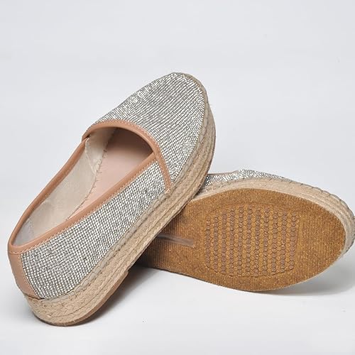 Miniatura 3 de landing craft Alpargatas planas para mujer, mocasines de punta redonda, zapatos planos planos de ancho ancho, zapatos casuales clásicos de lona