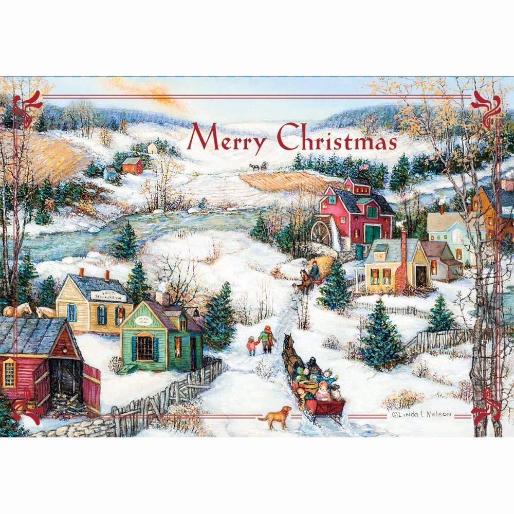 LANG Sleigh Ride Petite Christmas Card (2004541) - Image 4