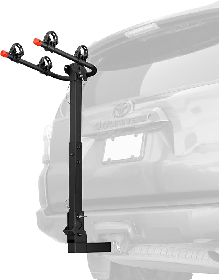 Retrospec Suporte de engate Lenox para SUV, carro, caminhão, van | Suporte de engate para bicicletas, 2, 3 e 4 com braços anti-oscilação, inclináveis, dobráveis | Receptor de engate de 5 cm