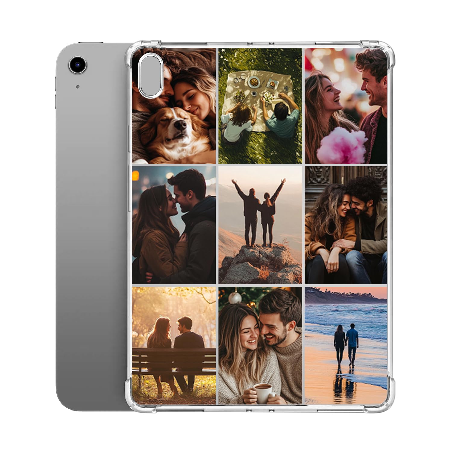Custom Photo Personalized Case for iPad A16 11 inch 2025 (Model: A3355 A3356 A3354), iPad Custom Picture Text Slim Flexible Soft TPU Shockproof