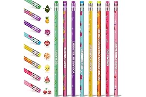 120-Pack Motivational Scented Pencils for Kids - HB Pencils, Erasers