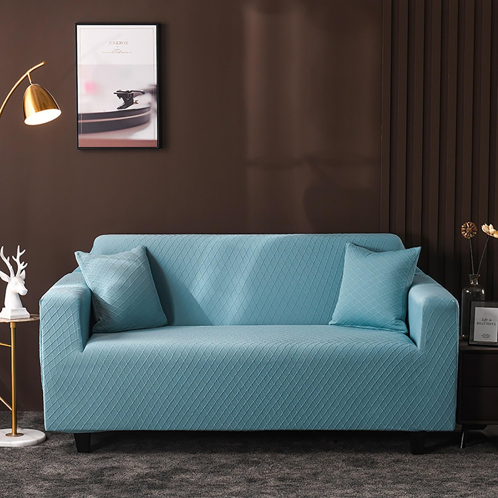 Housse de canapé en spandex douce lavable pour salon familial