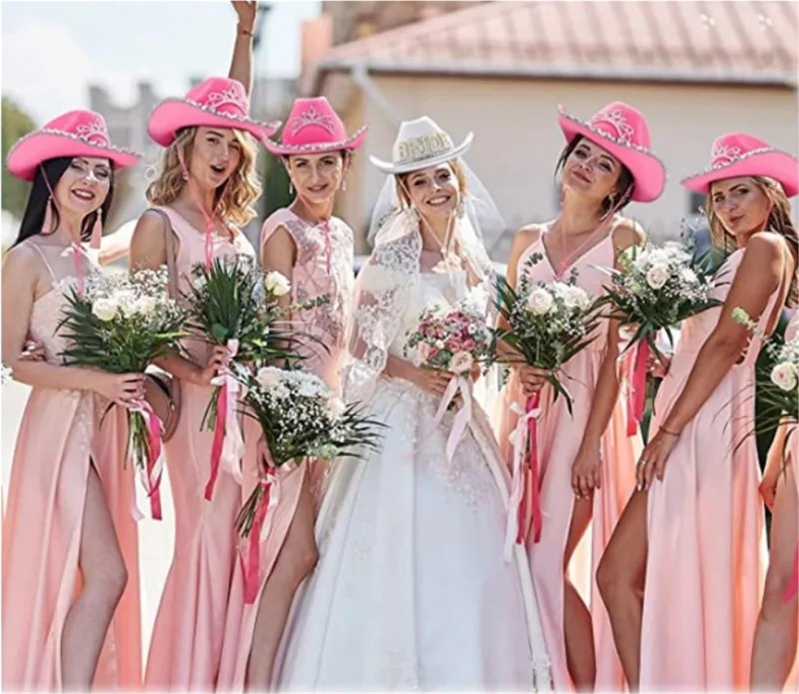 schleier jga Bride To Be Schärpenhut Schleier | Hochzeit, Brautparty, Dekoration, Junggesellinnenabschied, Junggesellinnenabschied, Brautjungfern(14pcs set)