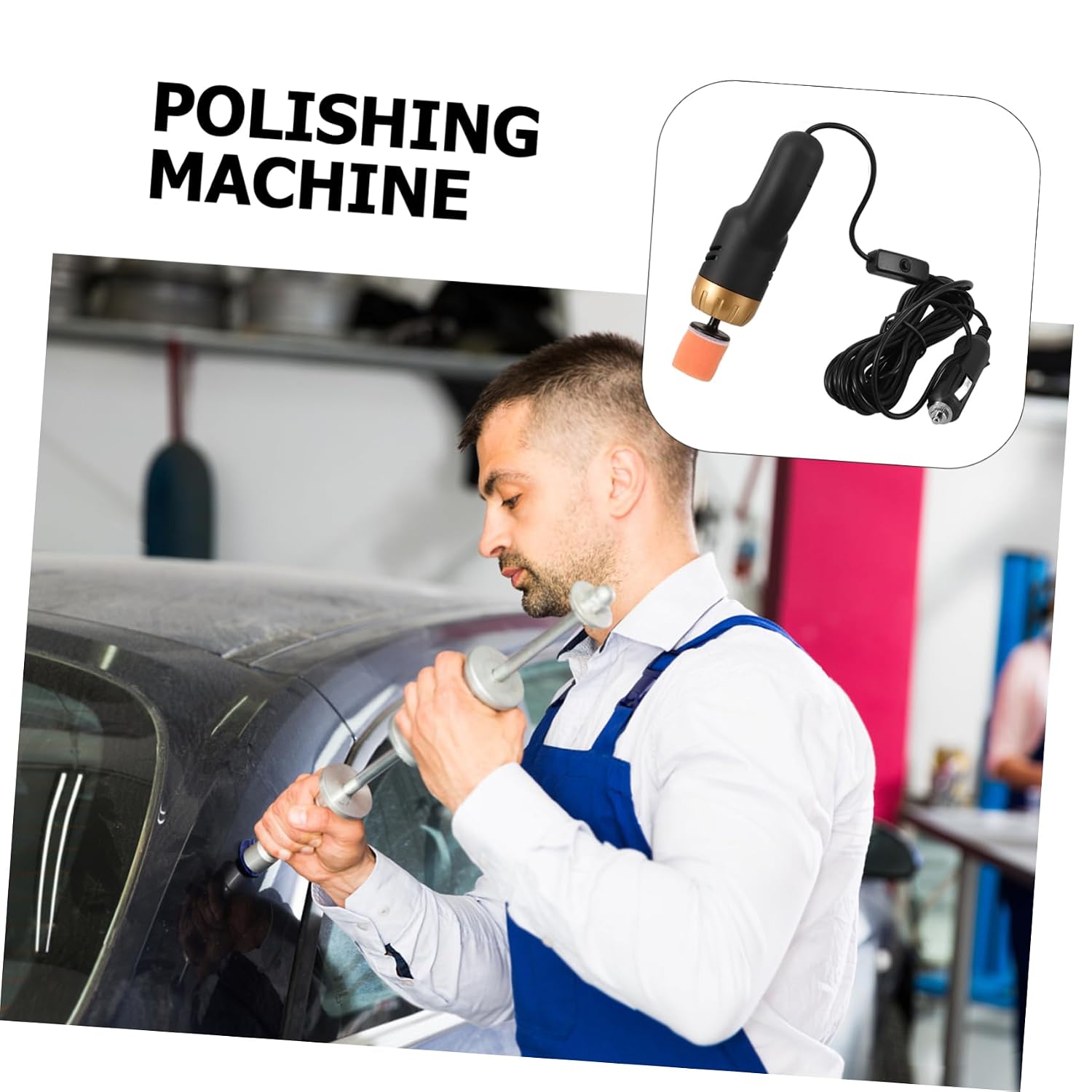Cabilock Car Scratch Remover Machine Mini Polishing Tool for Auto Scratch Repair Efficient Car Beauty Maintenance Versatile Metal Remover Compact Design for