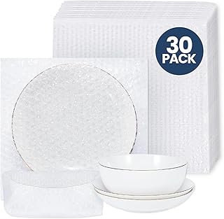 Self Seal Bubble Pouches - ALTERNIUM Bubble Bags for Packing, Packaging Filler for Moving - Cushioning Wrap for Fragile Items, Dish Packing Kit Shipping Supplies for Small Business - 30pcs, 13x13 Inch