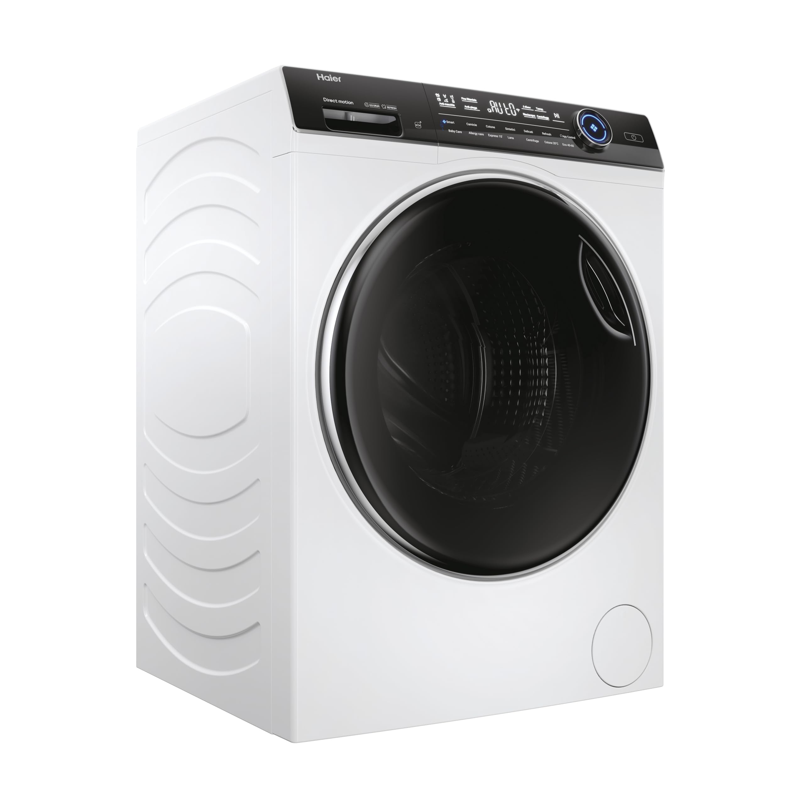 Haier I-Pro Serie 7 Plus, Lavatrice a carica frontale 8 KG, Libera Installazione, Classe A-25%, 1400 giri, Opzione Vapore, 14 programmi, App hOn, Smart Dosing, AxLxP 85x60x53 cm, Bianca - HW80-B14979T