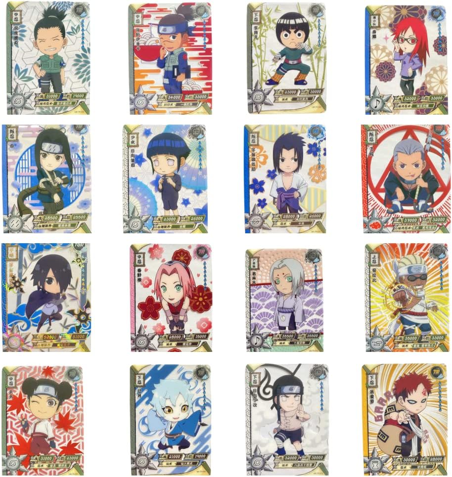 Ouwanz 𝐍𝐚𝐫𝐮𝐭𝐨 𝐜𝐚𝐫𝐝𝐬 Anime Q Version Clear Plastic Card 1